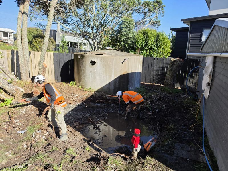 Photograph from the Army Bay tank replacement project.