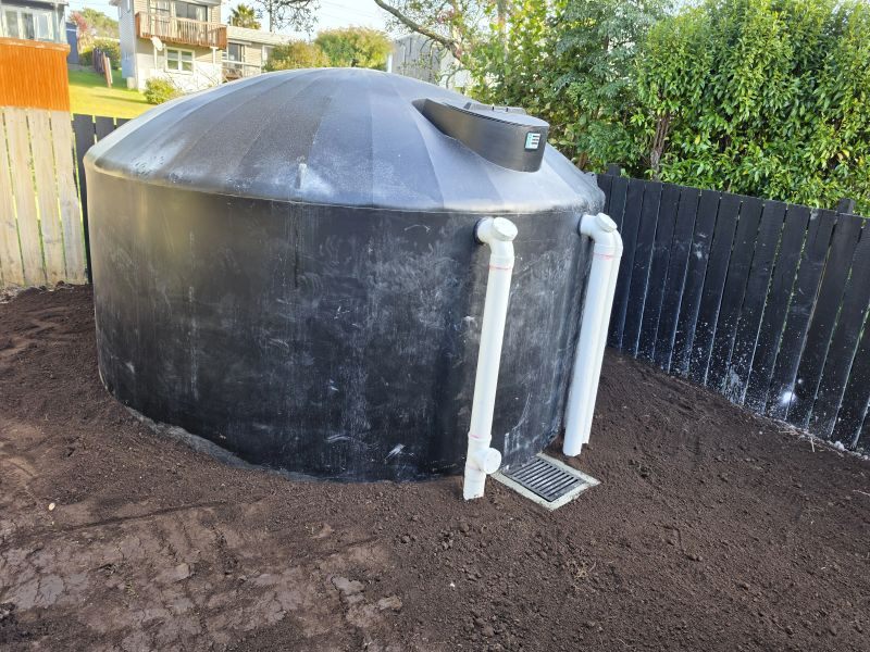 Photograph from the Army Bay tank replacement project.