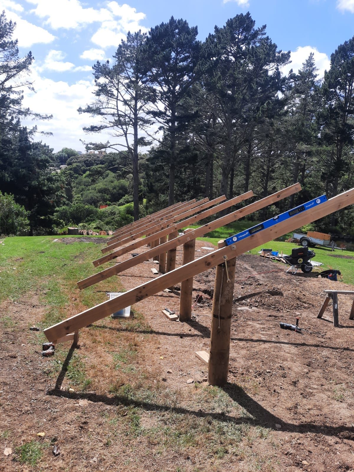 Civil construction photograph from the solar farm project.
