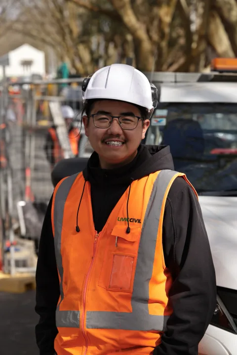 Livic Civil crew member on site.