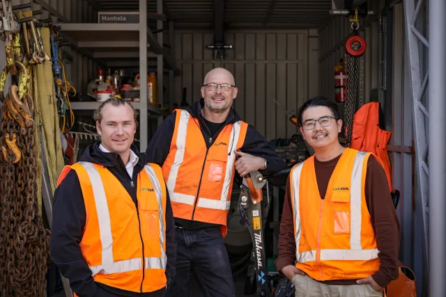 Livic Civil crew at a civil works site.